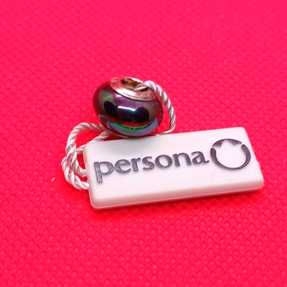 Persona Iridescent Bead in Sterling Silver - Picture 2 of 4